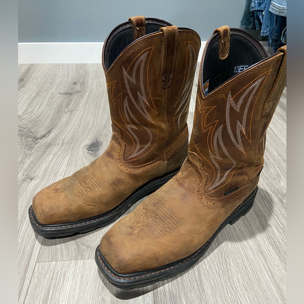 Ariat-Sierra Shock Shield Waterproof Steel Toe Work Boot. Size 13EE